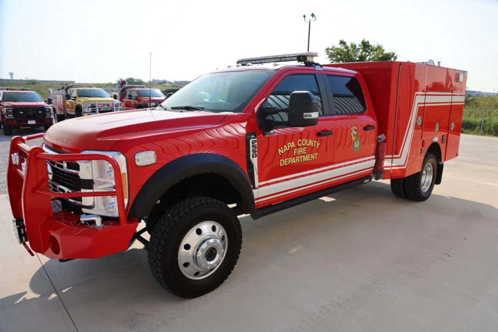 a fire truck on the street